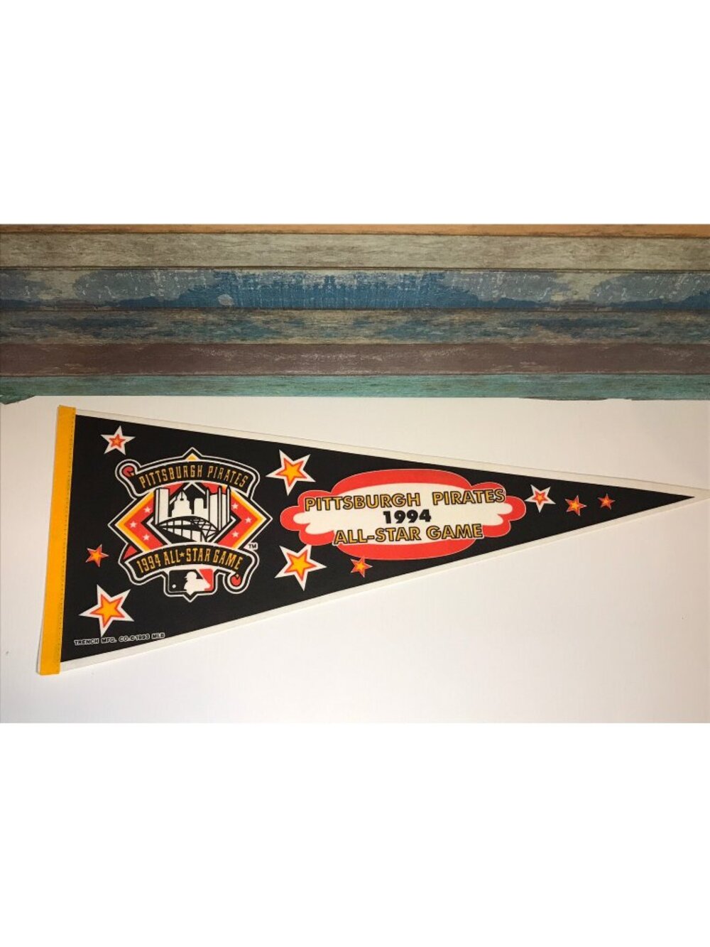 1994 MLB All Star Game Pennant Full Size Pittsburgh Pirates Three Rivers